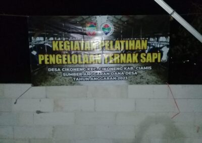 PELATIHAN PENGELOLAAN TERNAK SAPI