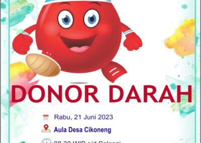 KEGIATAN DONOR DARAH RUTIN OLEH DESA SIAGA