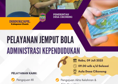 Pelayanan Jemput Bola